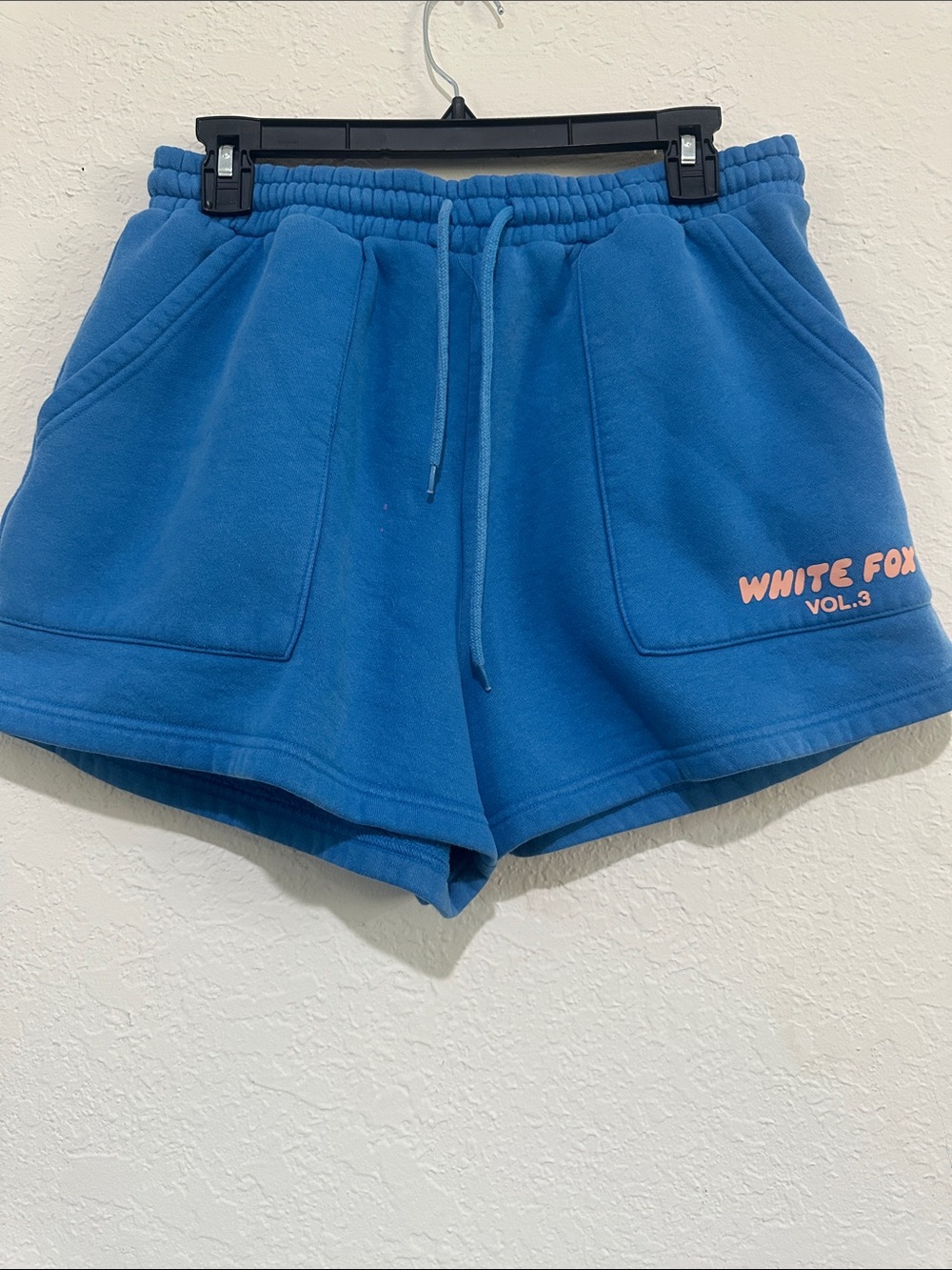 White Fox Boutique Blue Drawstring Athletic Shorts
